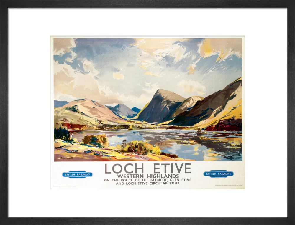 'Loch Etive, Western Highlands', BR(ScR) poster, 1948-1965. - Image 46