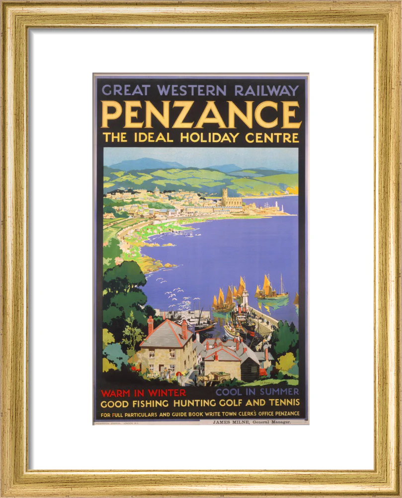 'Penzance', GWR poster, 1923-1947. - Image 38