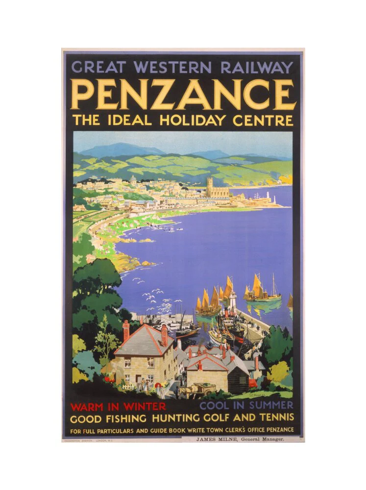 'Penzance', GWR poster, 1923-1947. - Image 55