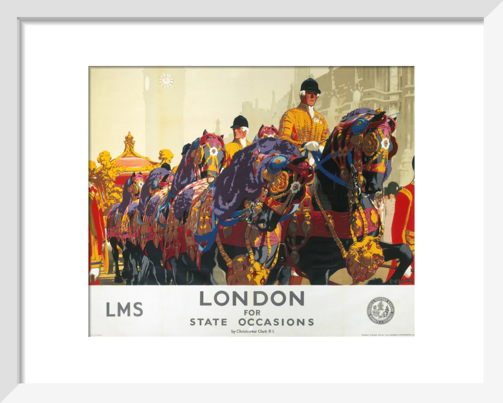 'London for State Occasions', LMS poster, 1930s. - Image 4