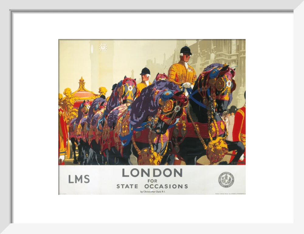 'London for State Occasions', LMS poster, 1930s. - Image 42