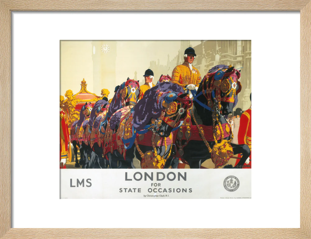 'London for State Occasions', LMS poster, 1930s. - Image 44