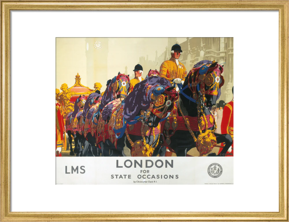 'London for State Occasions', LMS poster, 1930s. - Image 48