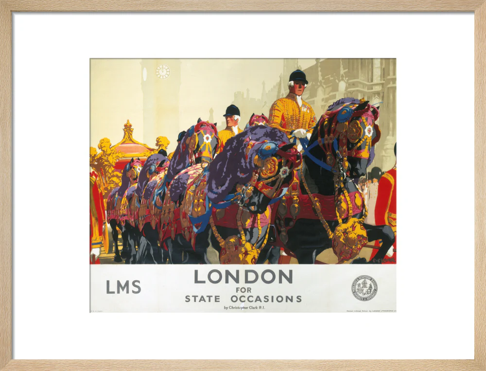 'London for State Occasions', LMS poster, 1930s. - Image 49