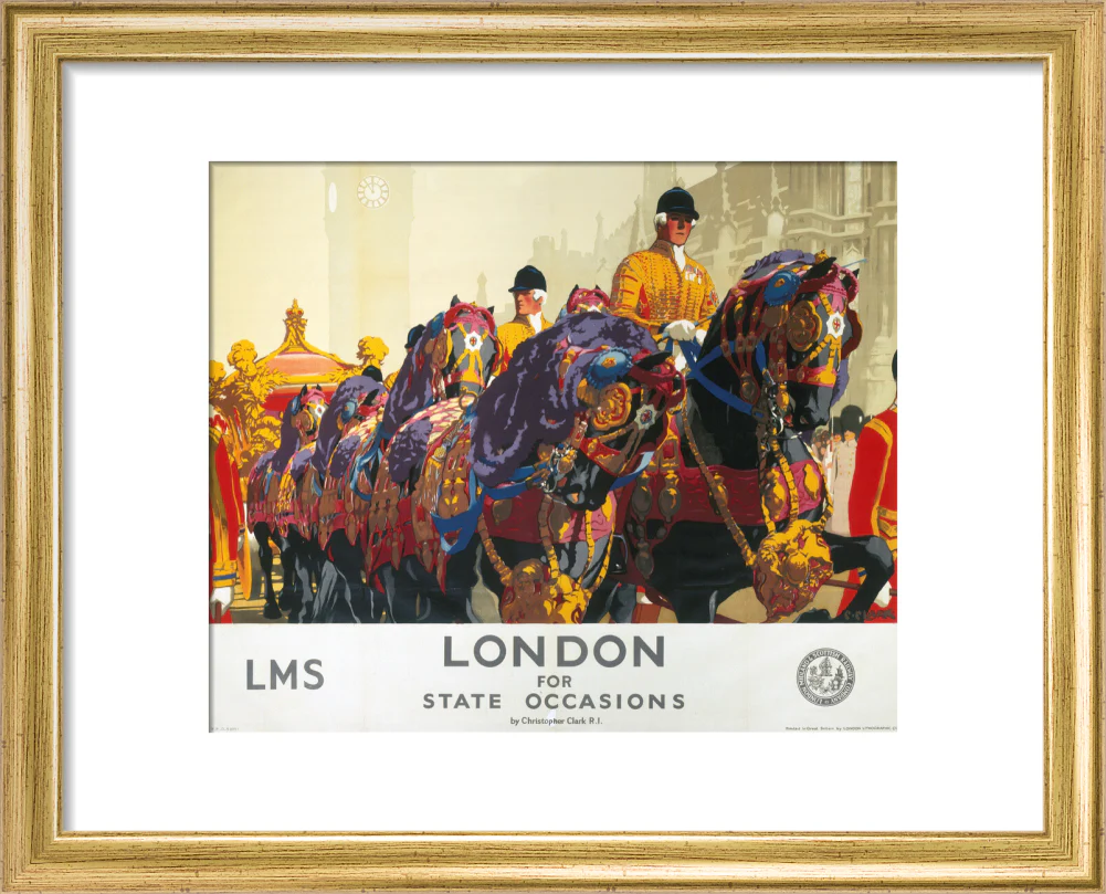 'London for State Occasions', LMS poster, 1930s. - Image 5