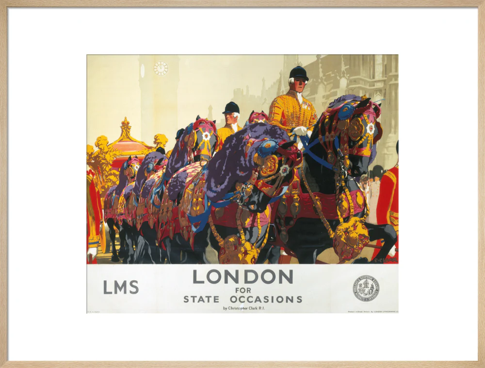 'London for State Occasions', LMS poster, 1930s. - Image 59