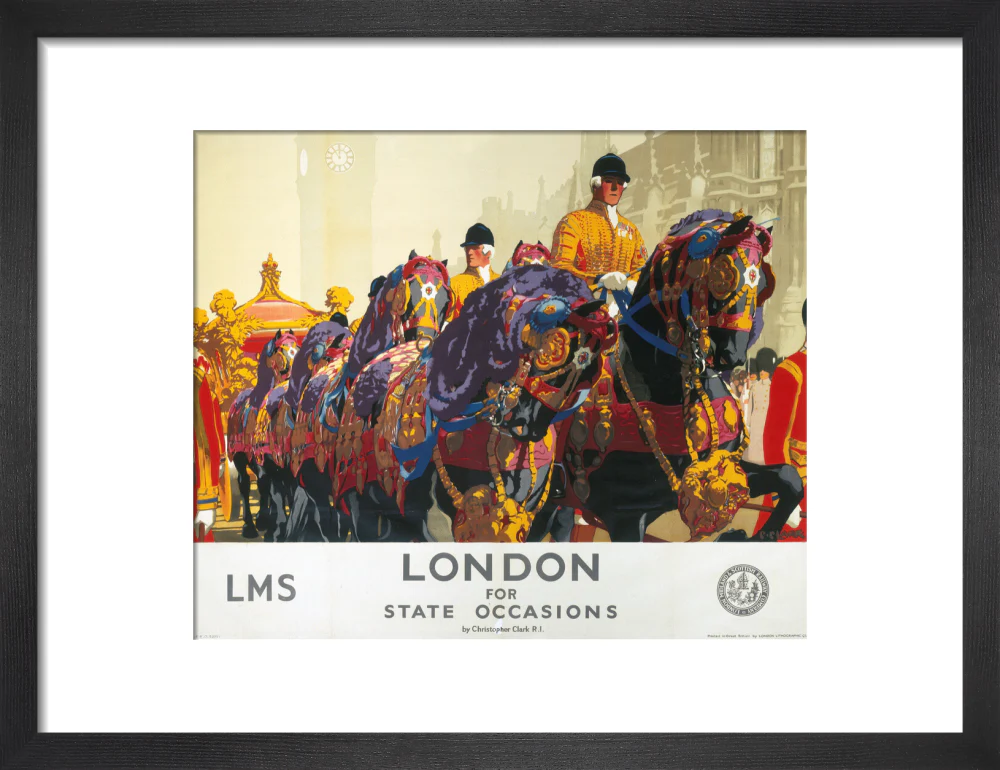 'London for State Occasions', LMS poster, 1930s. - Image 8