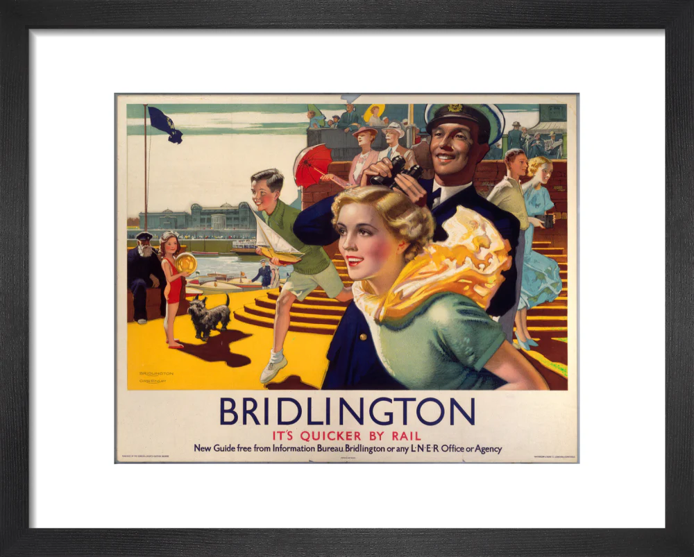 'Bridlington: It's Quicker By Rail', LNER poster, 1923-1947. - Image 3
