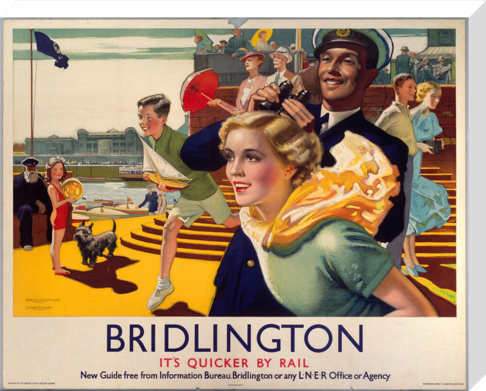 'Bridlington: It's Quicker By Rail', LNER poster, 1923-1947. - Image 33