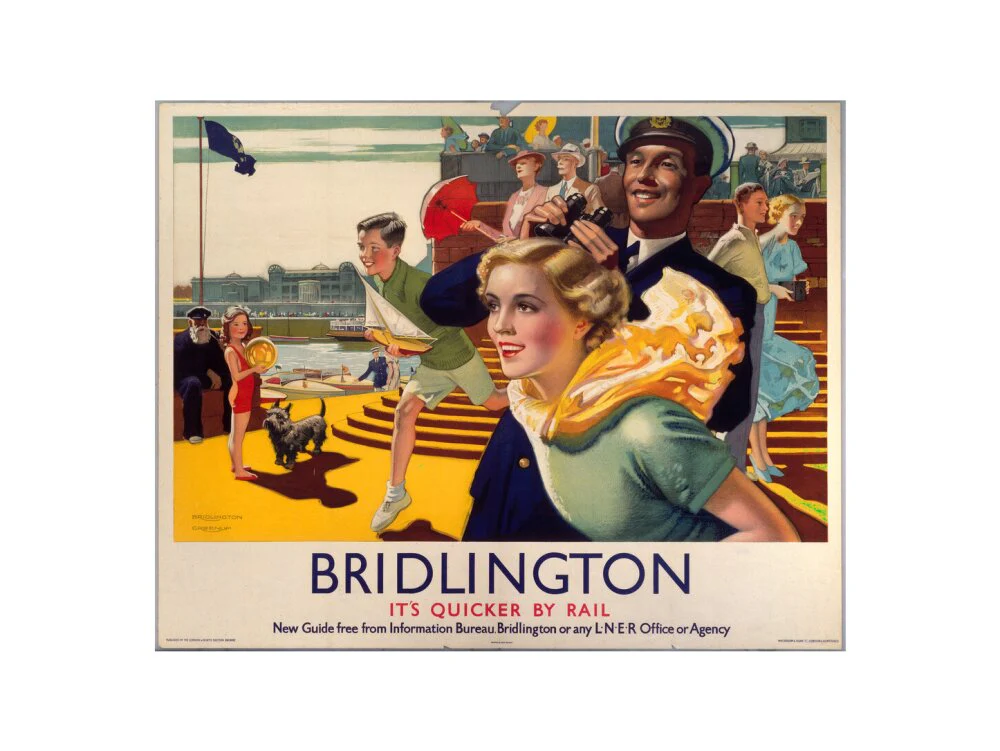 'Bridlington: It's Quicker By Rail', LNER poster, 1923-1947. - Image 40