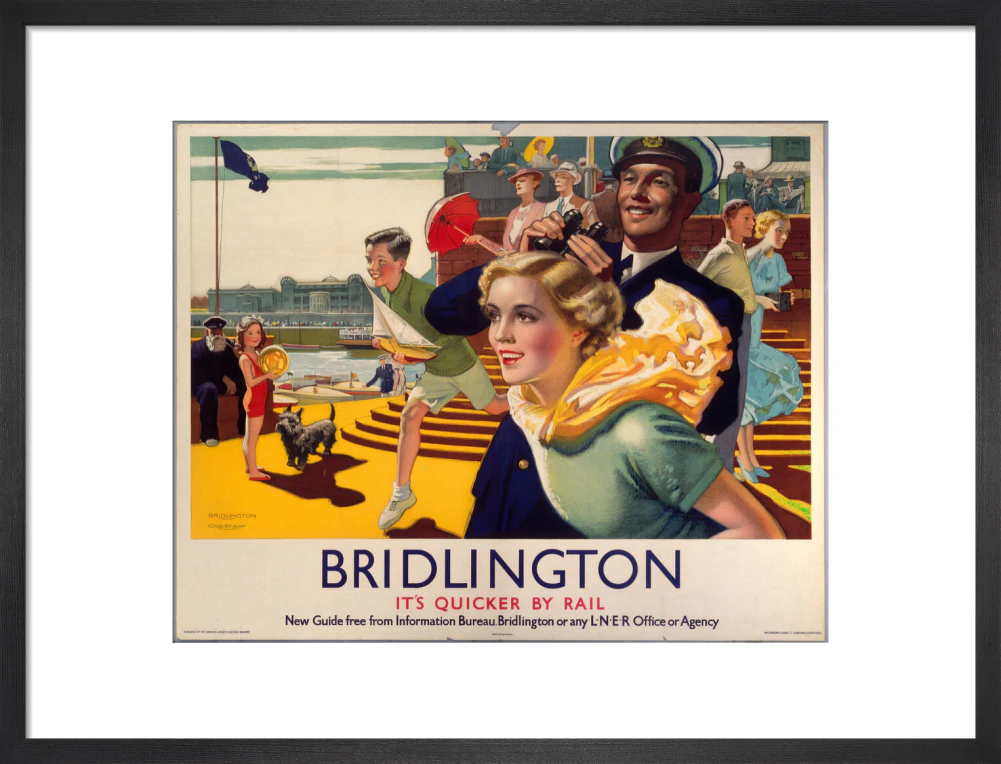 'Bridlington: It's Quicker By Rail', LNER poster, 1923-1947. - Image 46