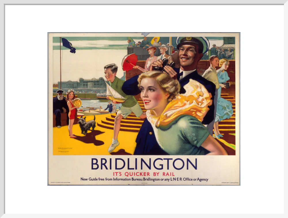 'Bridlington: It's Quicker By Rail', LNER poster, 1923-1947. - Image 57