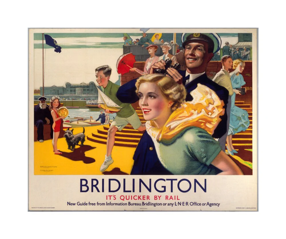 'Bridlington: It's Quicker By Rail', LNER poster, 1923-1947. - Image 61