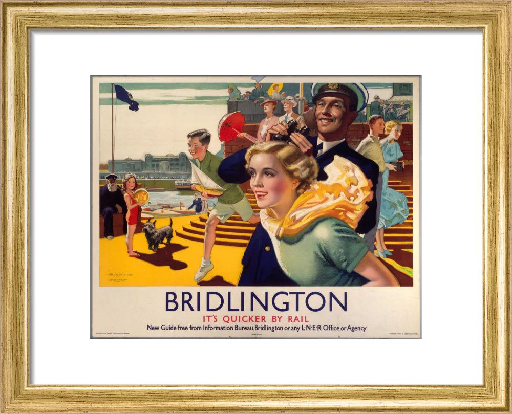 'Bridlington: It's Quicker By Rail', LNER poster, 1923-1947. - Image 71