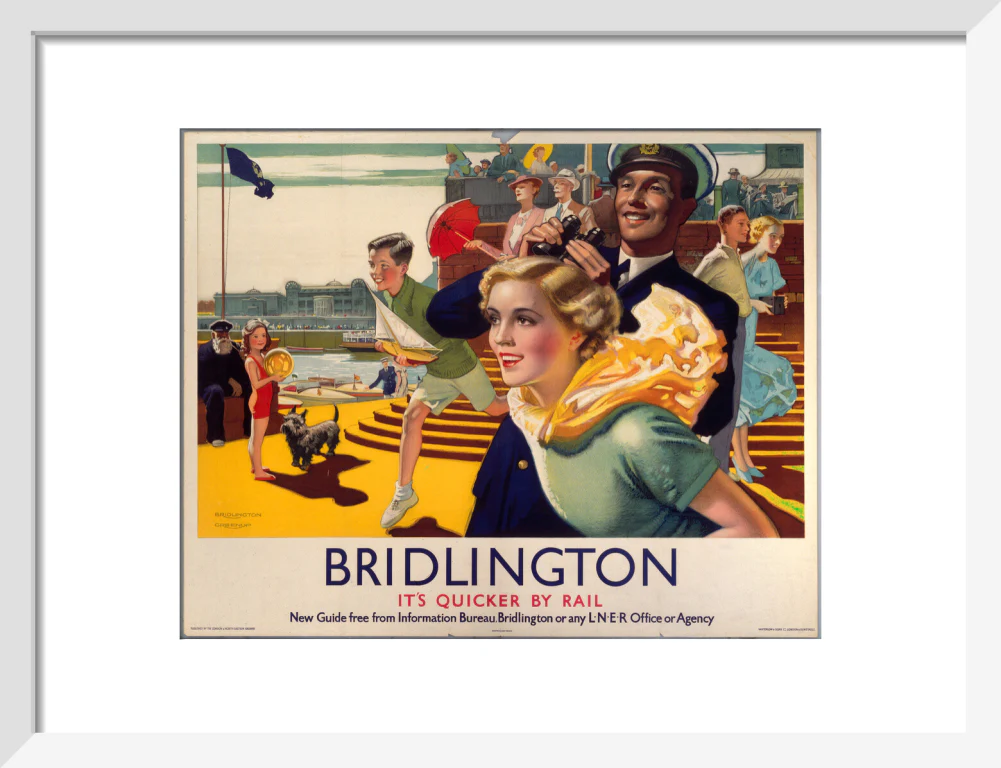 'Bridlington: It's Quicker By Rail', LNER poster, 1923-1947. - Image 75