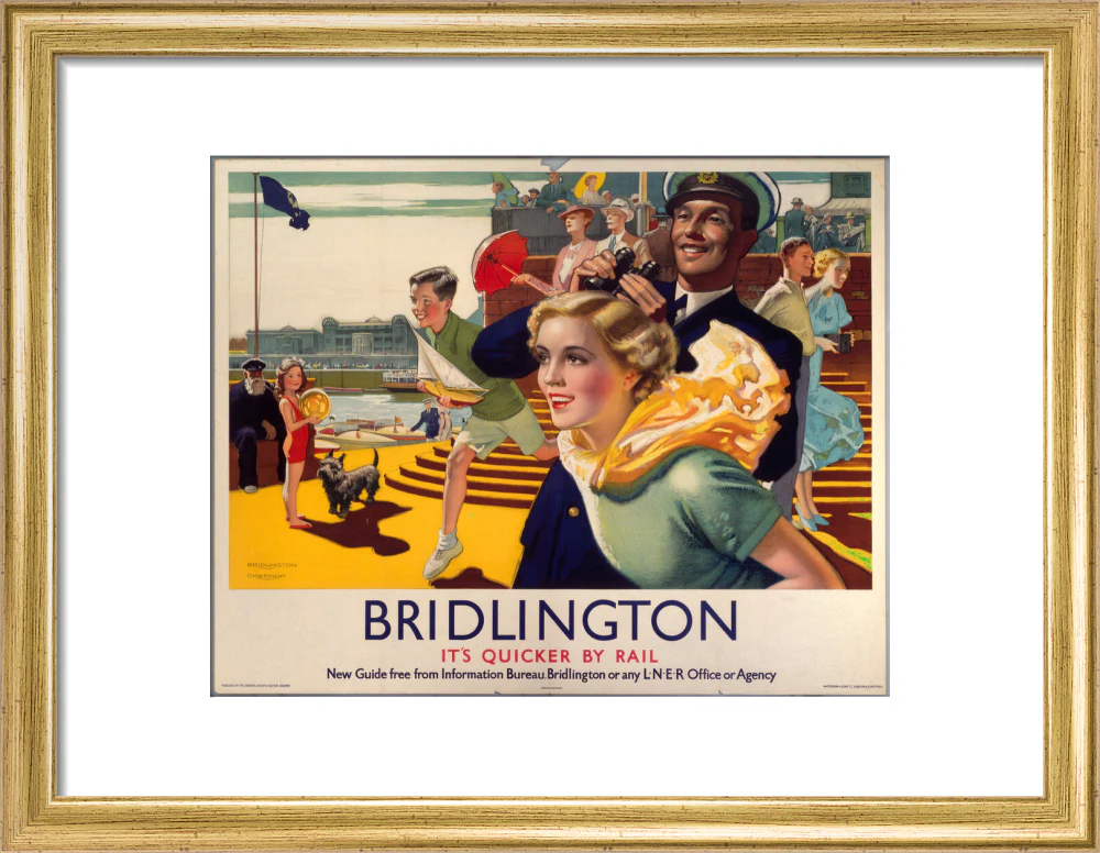 'Bridlington: It's Quicker By Rail', LNER poster, 1923-1947. - Image 76