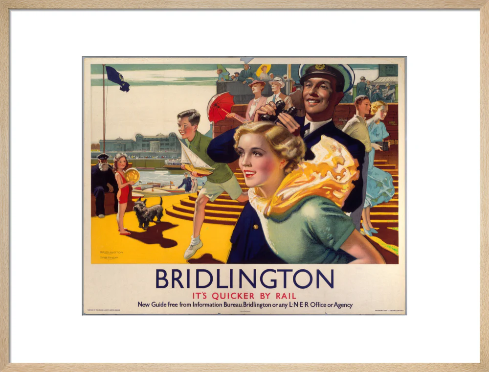 'Bridlington: It's Quicker By Rail', LNER poster, 1923-1947. - Image 87