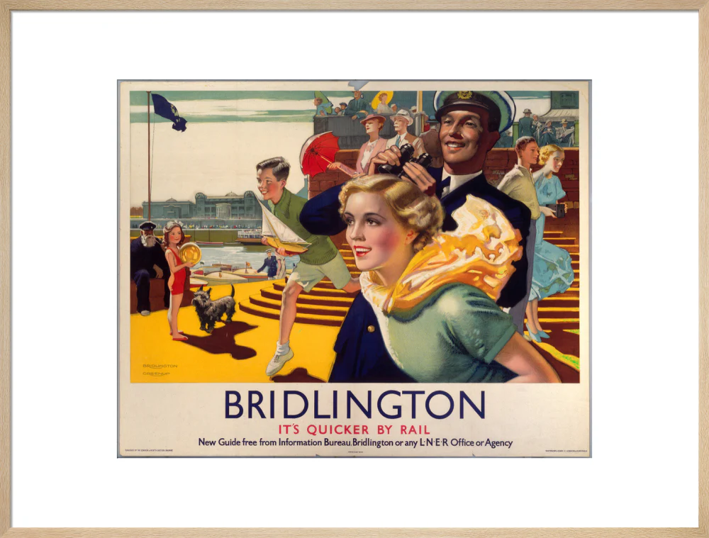 'Bridlington: It's Quicker By Rail', LNER poster, 1923-1947. - Image 92