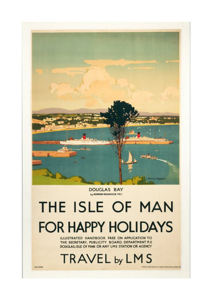 'Isle of Man for Happy Holidays', LMS poster, 1923-1947. - Image 29