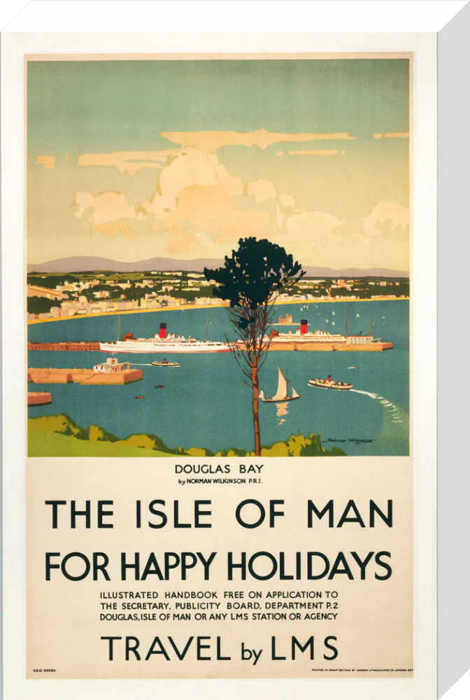 'Isle of Man for Happy Holidays', LMS poster, 1923-1947. - Image 32