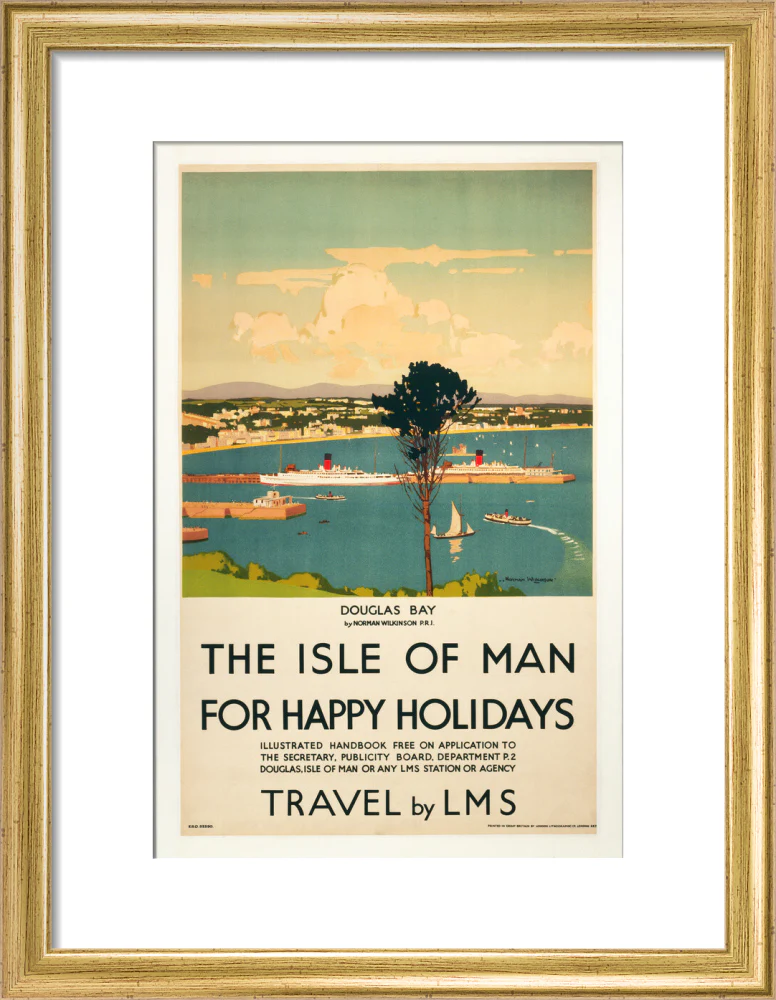 'Isle of Man for Happy Holidays', LMS poster, 1923-1947. - Image 43