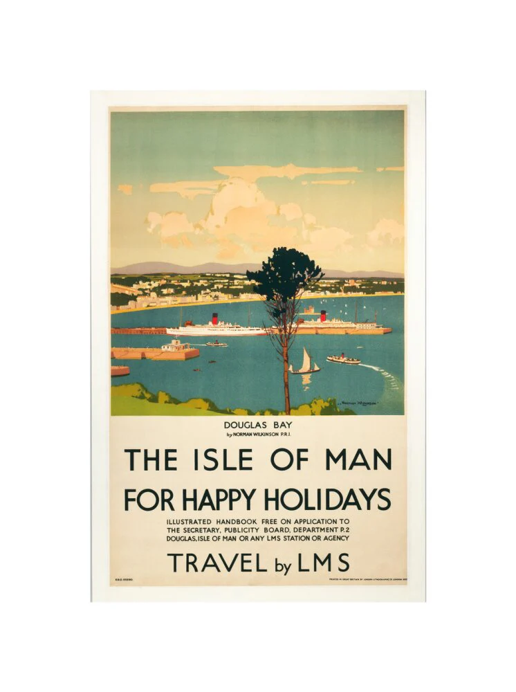 'Isle of Man for Happy Holidays', LMS poster, 1923-1947. - Image 60