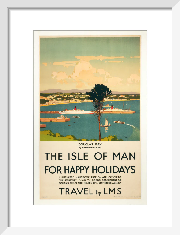 'Isle of Man for Happy Holidays', LMS poster, 1923-1947. - Image 9