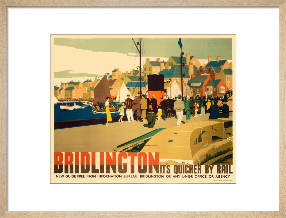 'Bridlington: It's Quicker by Rail', LNER poster, 1935. - Image 16