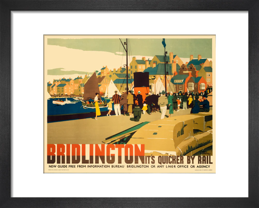 'Bridlington: It's Quicker by Rail', LNER poster, 1935. - Image 36