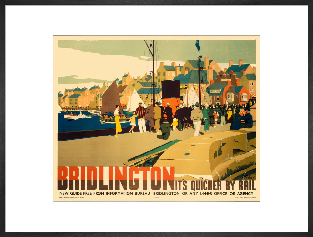 'Bridlington: It's Quicker by Rail', LNER poster, 1935. - Image 56