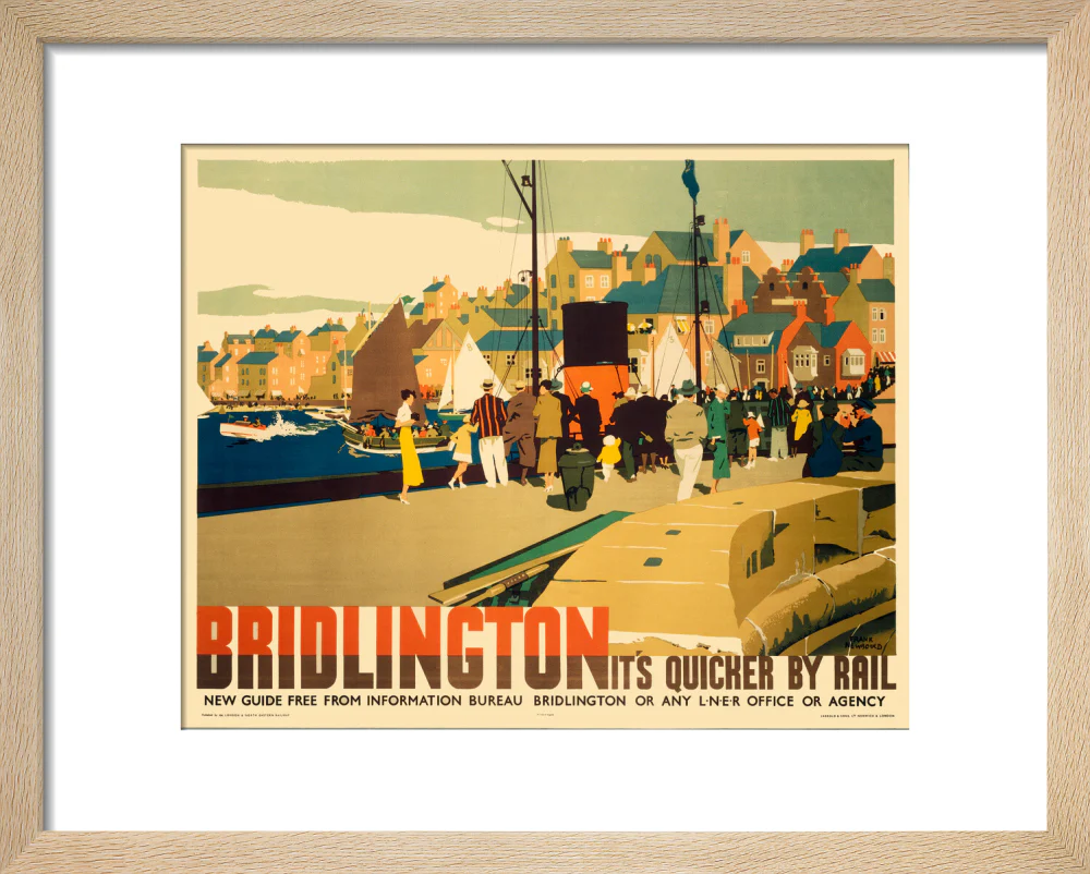 'Bridlington: It's Quicker by Rail', LNER poster, 1935. - Image 6