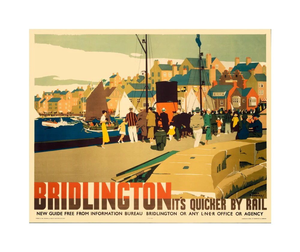 'Bridlington: It's Quicker by Rail', LNER poster, 1935. - Image 61