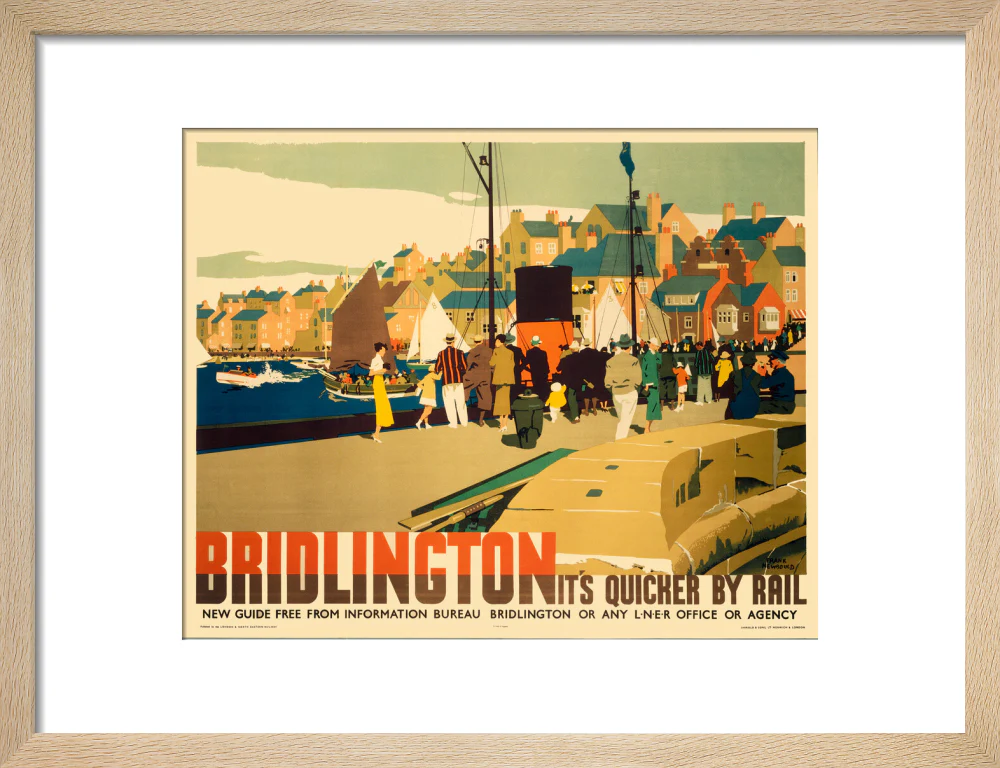 'Bridlington: It's Quicker by Rail', LNER poster, 1935. - Image 77