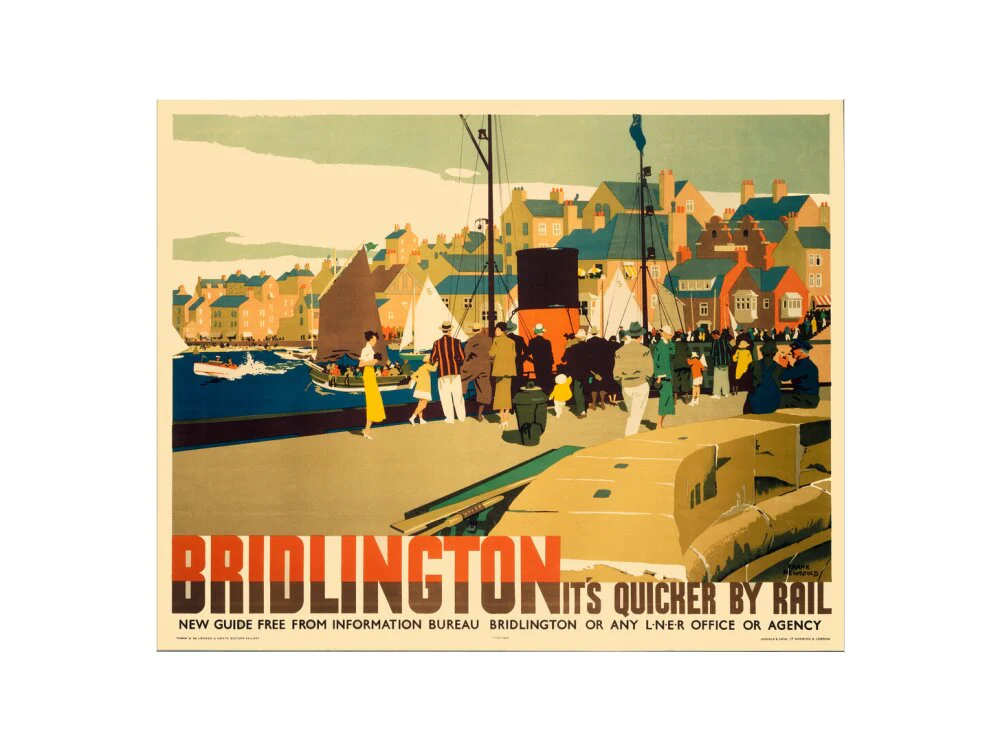 'Bridlington: It's Quicker by Rail', LNER poster, 1935. - Image 78