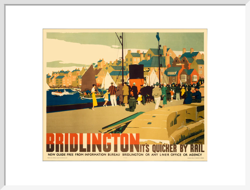 'Bridlington: It's Quicker by Rail', LNER poster, 1935. - Image 85