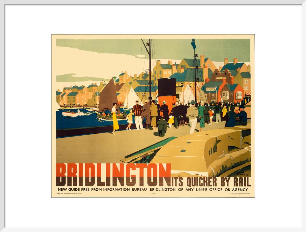 'Bridlington: It's Quicker by Rail', LNER poster, 1935. - Image 90