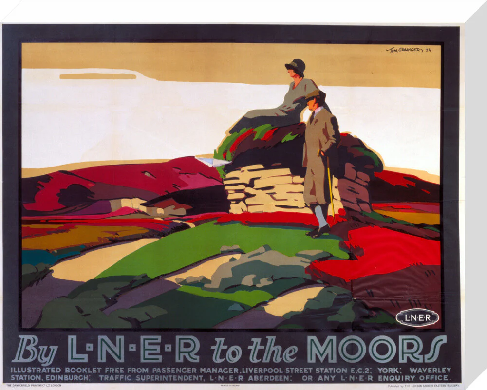 'By LNER to the Moors', LNER poster, 1924. - Image 32