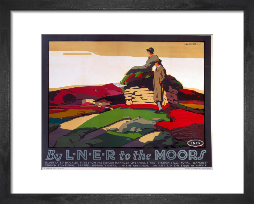 'By LNER to the Moors', LNER poster, 1924. - Image 36