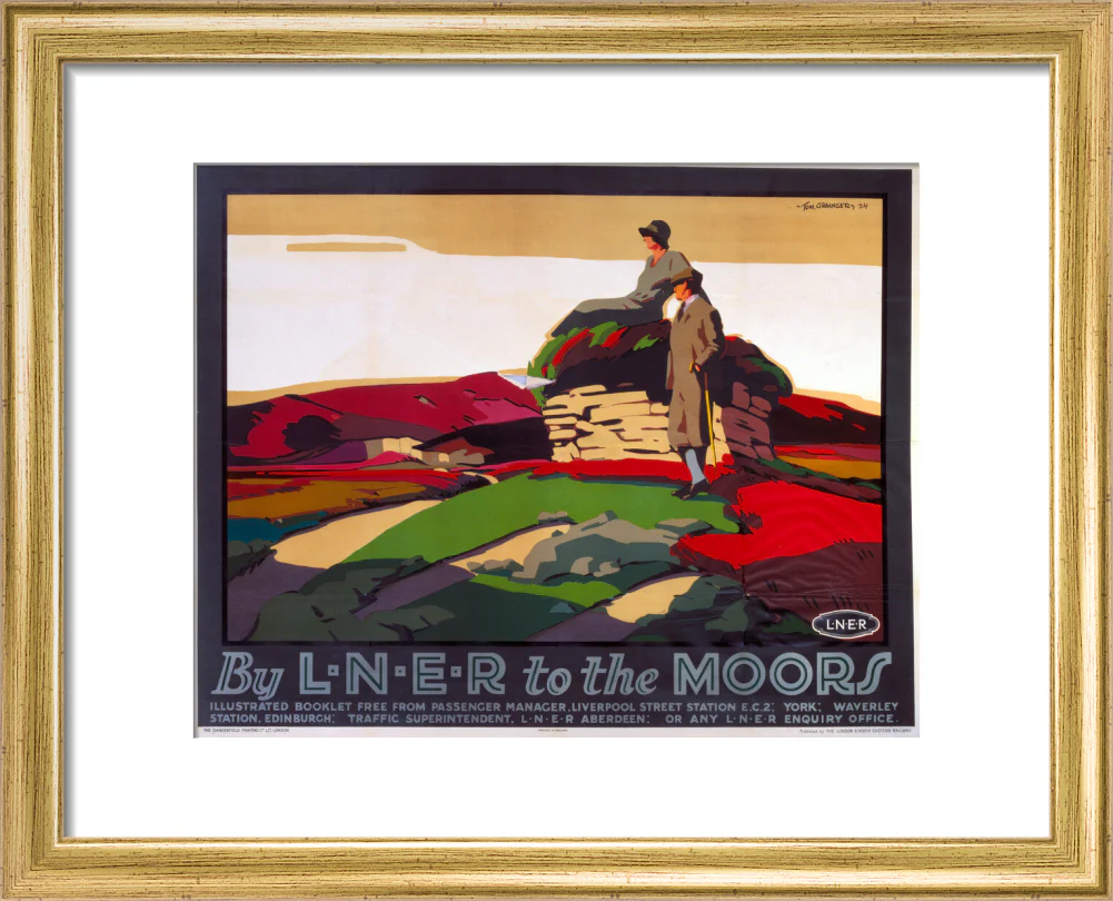 'By LNER to the Moors', LNER poster, 1924. - Image 5