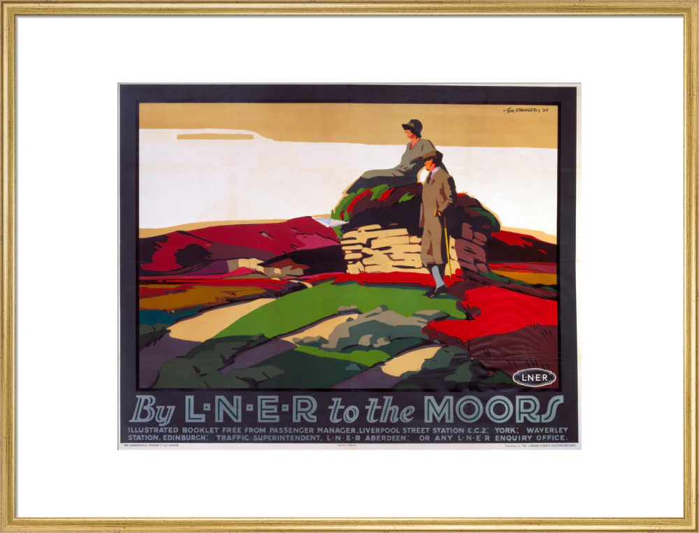 'By LNER to the Moors', LNER poster, 1924. - Image 58