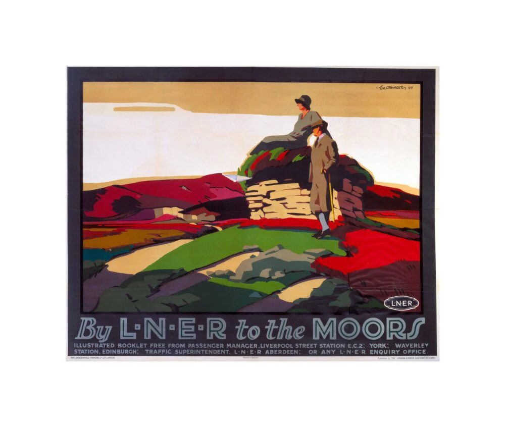 'By LNER to the Moors', LNER poster, 1924. - Image 60