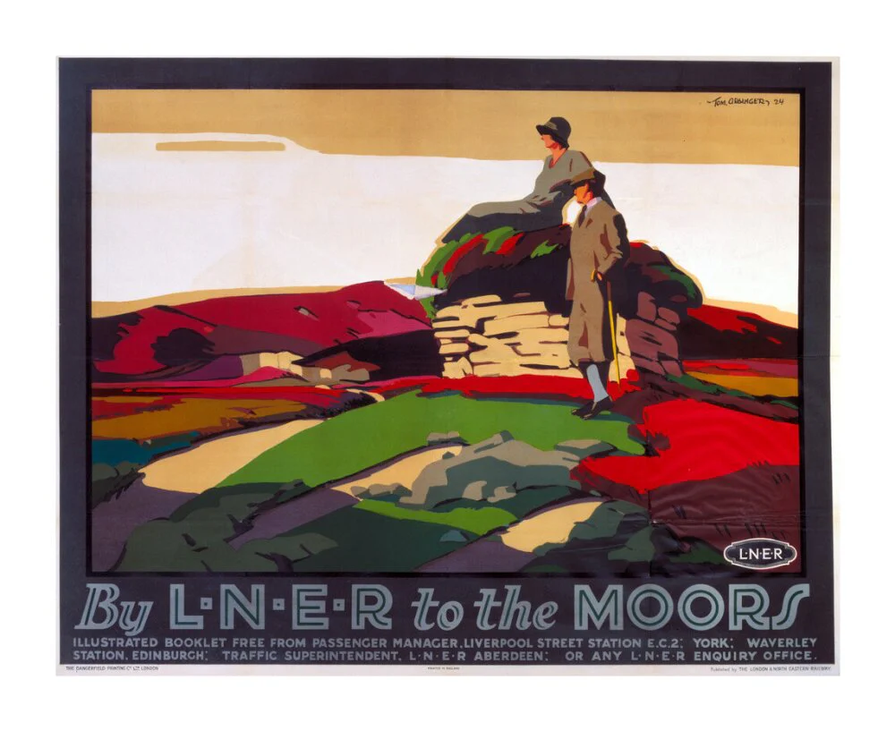 'By LNER to the Moors', LNER poster, 1924. - Image 63