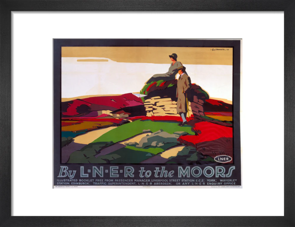 'By LNER to the Moors', LNER poster, 1924. - Image 8
