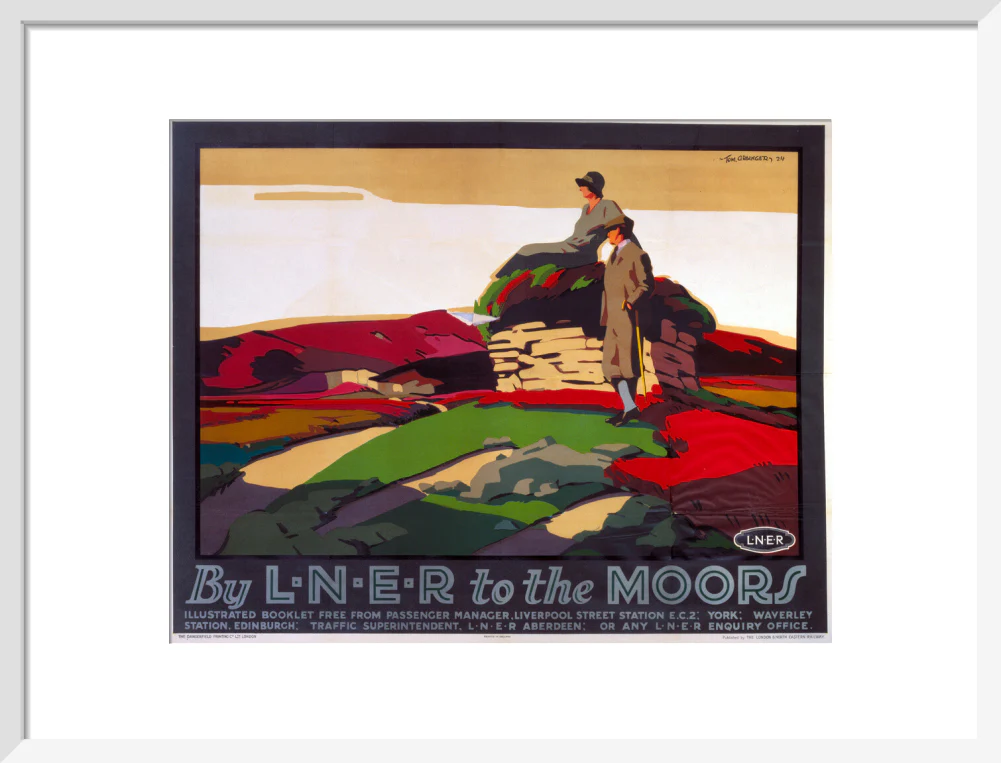 'By LNER to the Moors', LNER poster, 1924. - Image 80