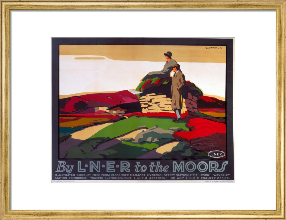 'By LNER to the Moors', LNER poster, 1924. - Image 81