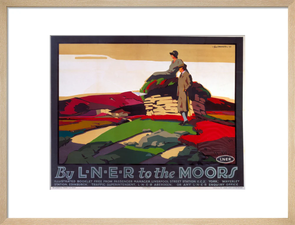 'By LNER to the Moors', LNER poster, 1924. - Image 82