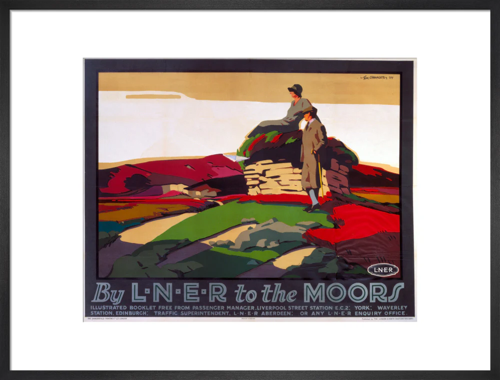 'By LNER to the Moors', LNER poster, 1924. - Image 84