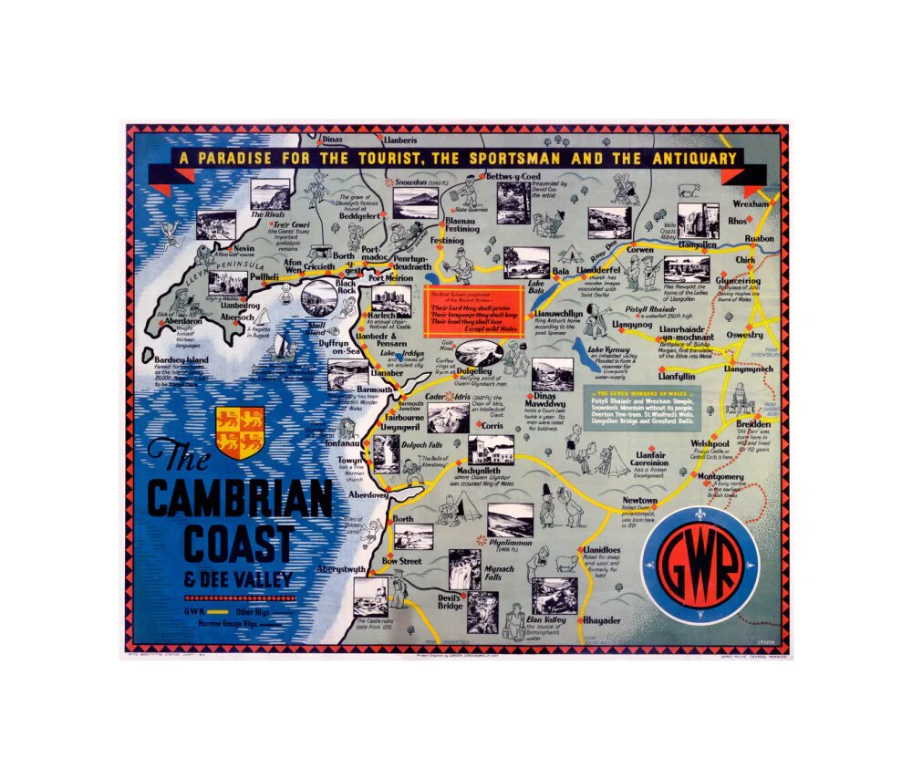 'The Cambrian Coast', GWR poster, c 1920s. - Image 27