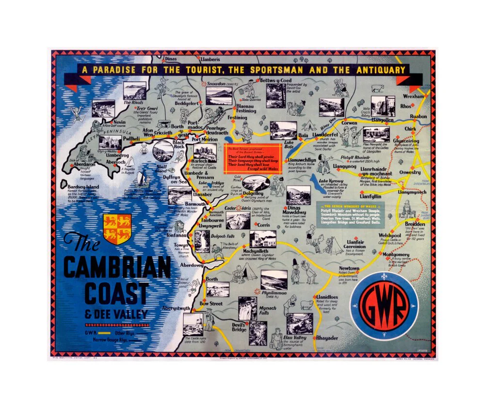 'The Cambrian Coast', GWR poster, c 1920s. - Image 61