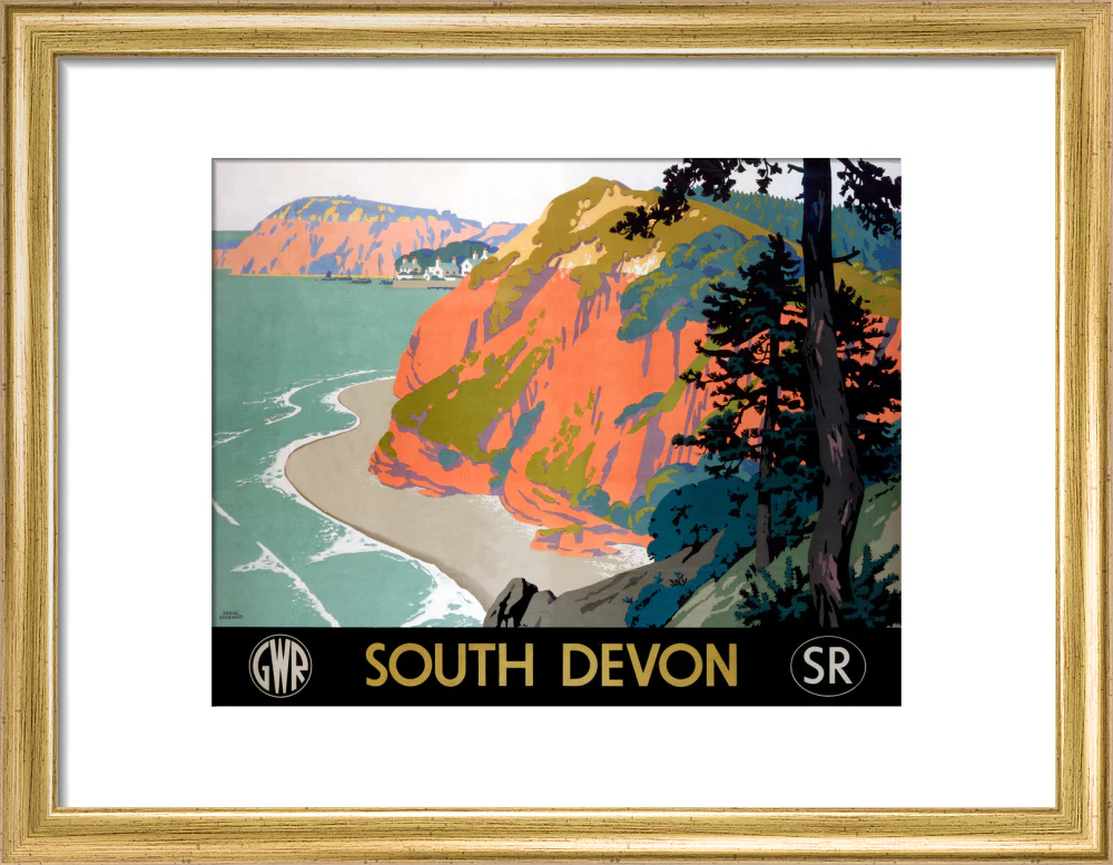 'South Devon', GWR/SR poster, 1945. - Image 10